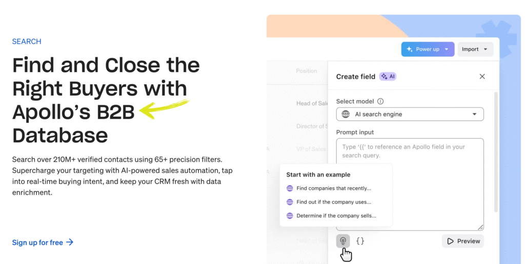 Apollo AI for Unlimited Leads