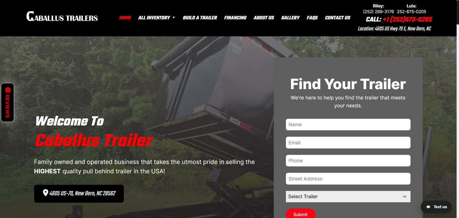 Website redesign preview