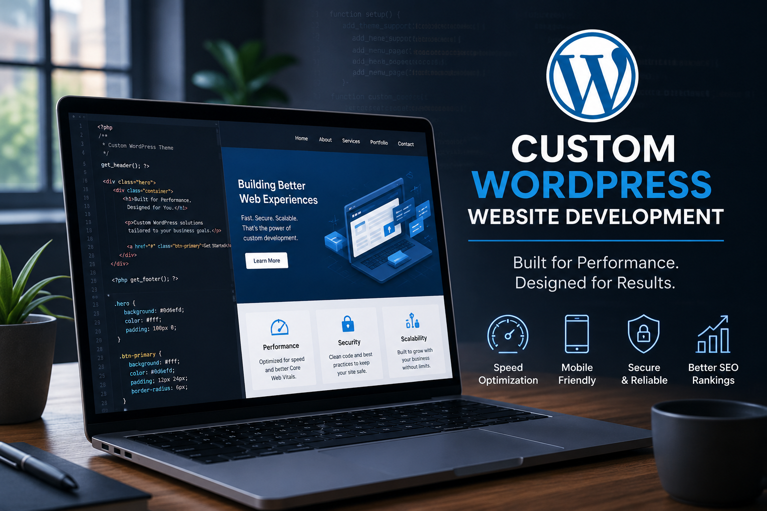 custom wordpress website development